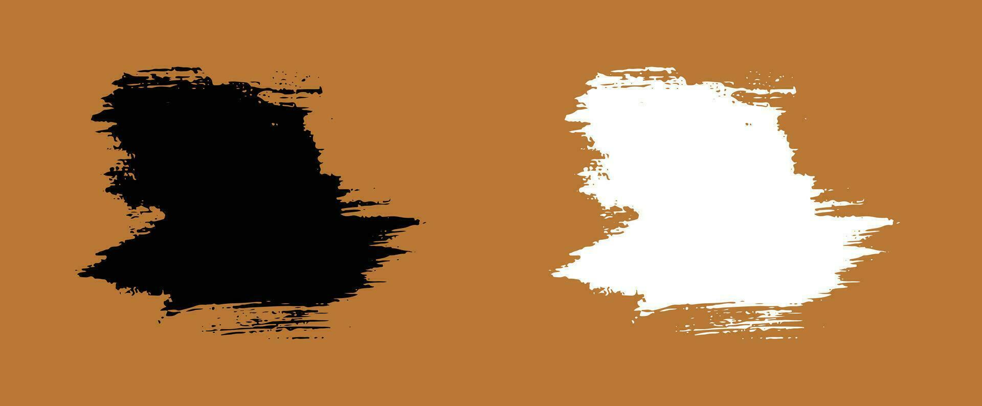 Splash grunge brush stroke set vector