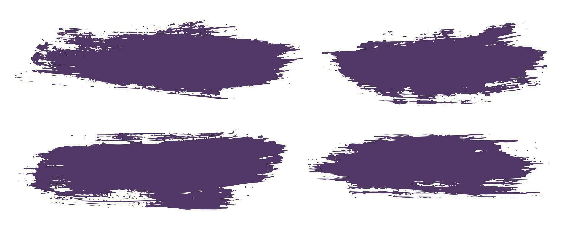 Isolated ink vector brush strokes