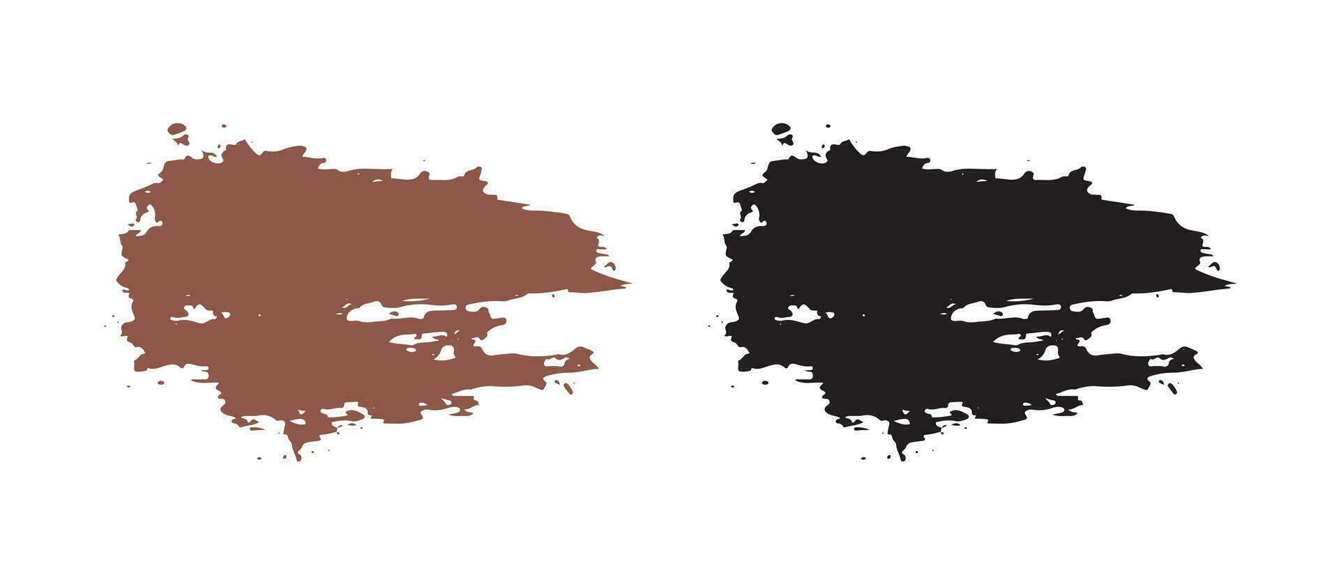 Ink paint vector brush stroke collection
