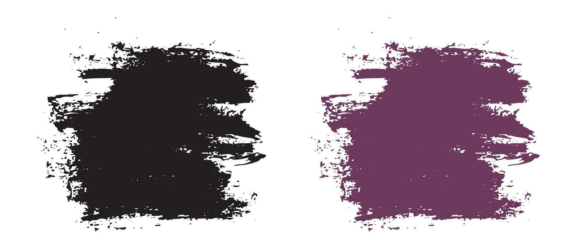 Collection of paint brushstroke vector