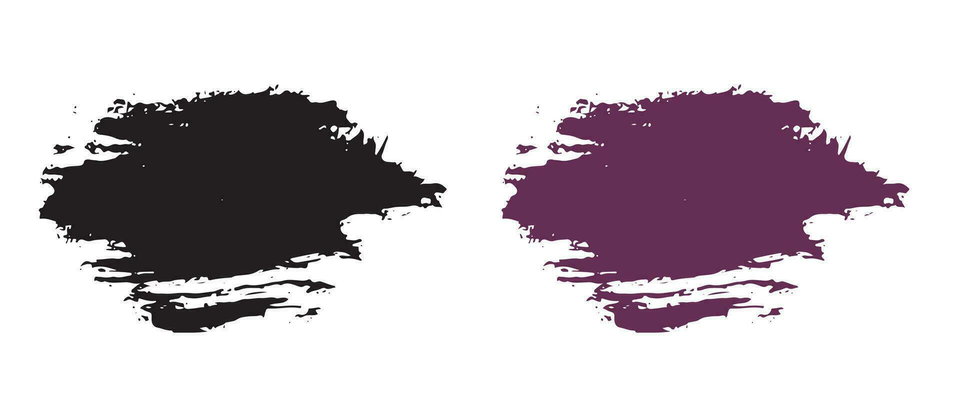 Hand painted ink brush design vector