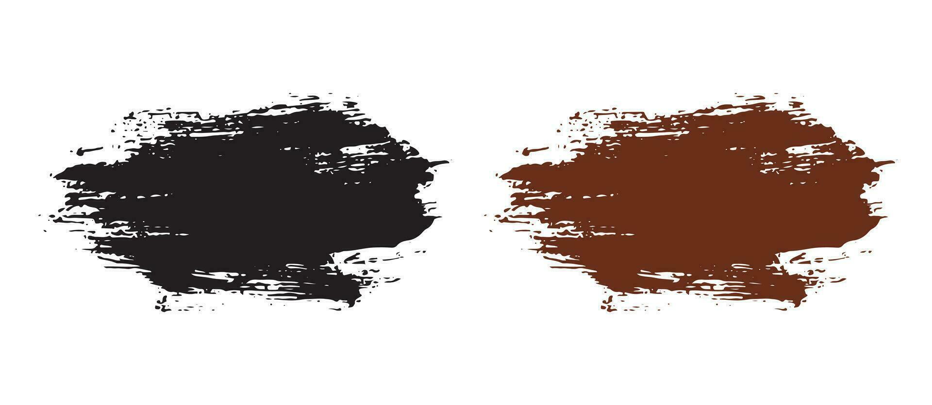 Hand draw brush stroke banner design vector