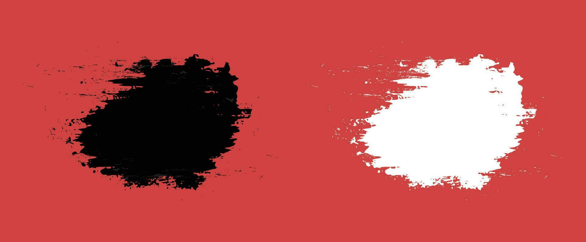 Abstract brush stroke banner design vector