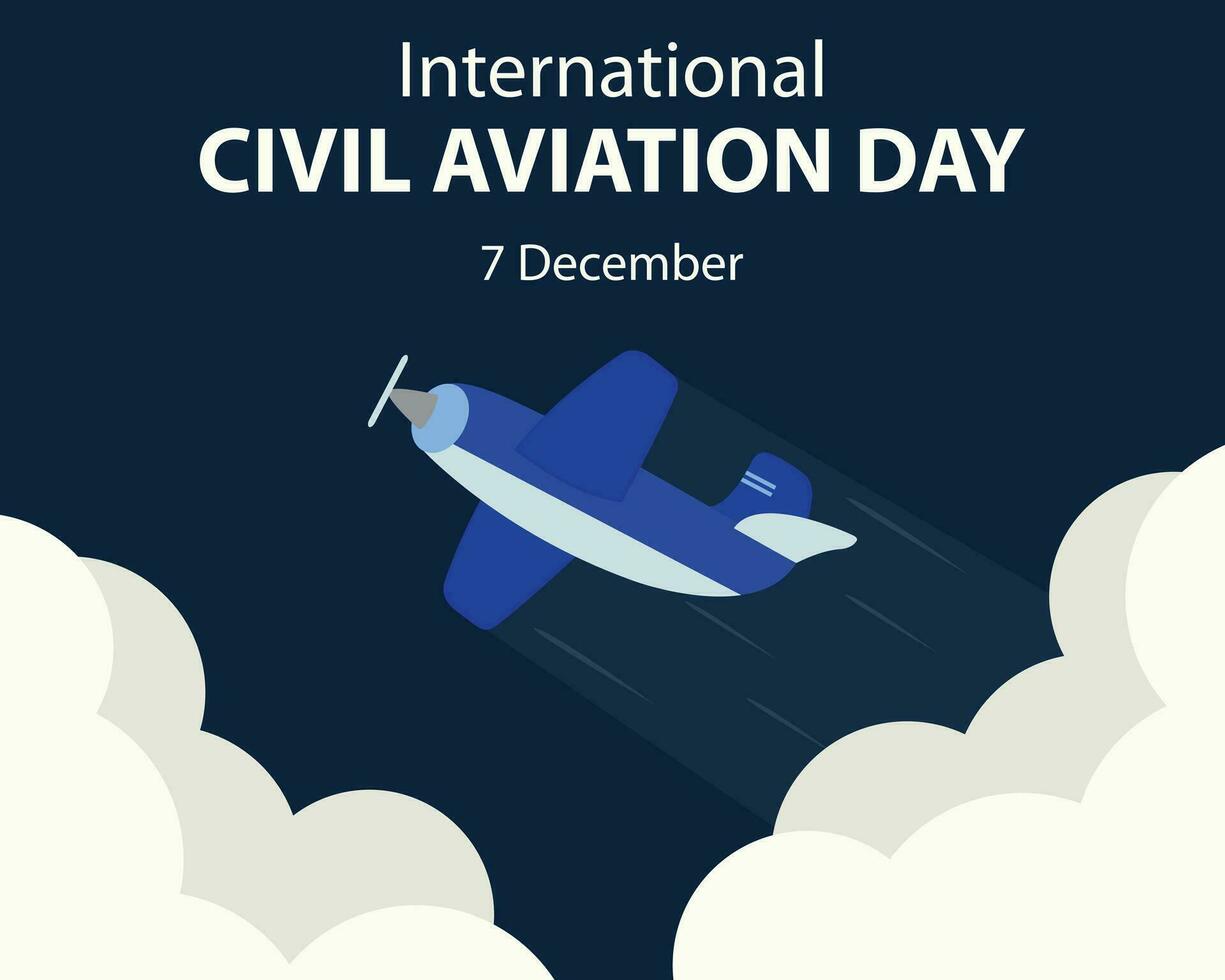 ilustración vector gráfico de hélice avión tomando apagado, Perfecto para internacional día, internacional civil aviación día, celebrar, saludo tarjeta, etc.