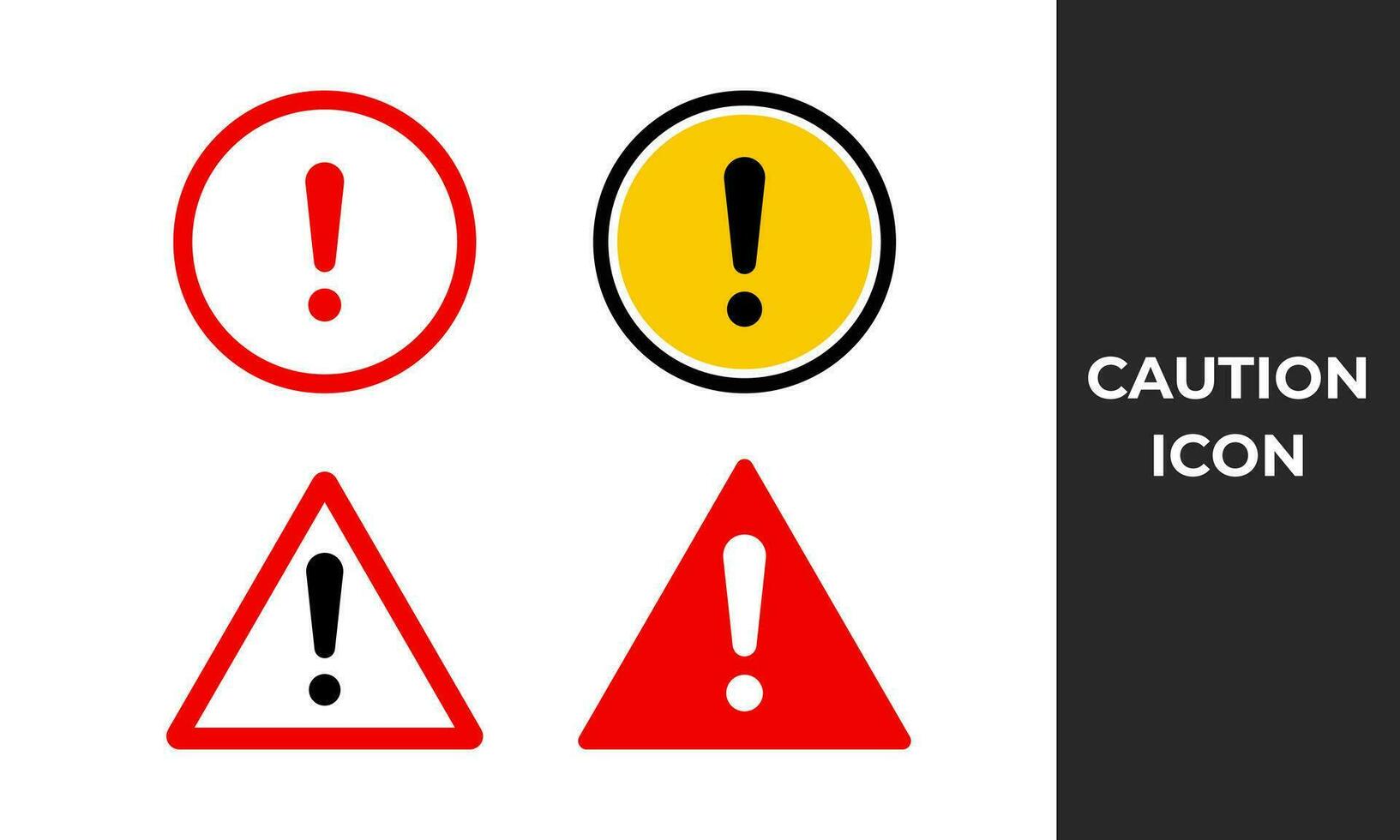 Caution warning signs, Warnings, attention symbol vector