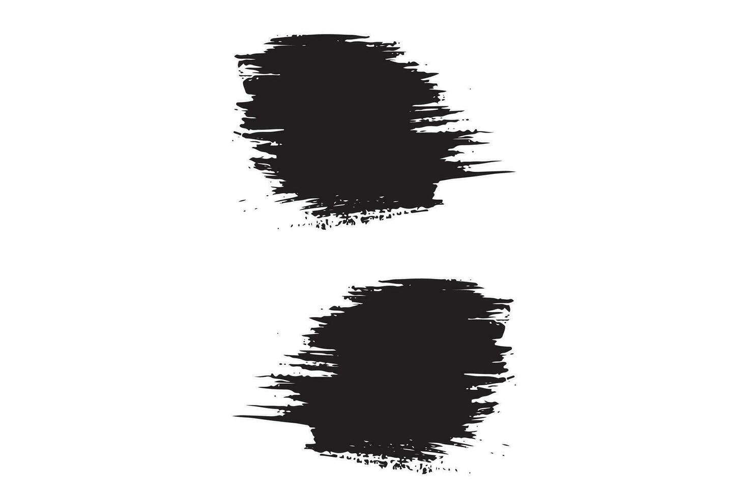 Illustration brush stroke set vector