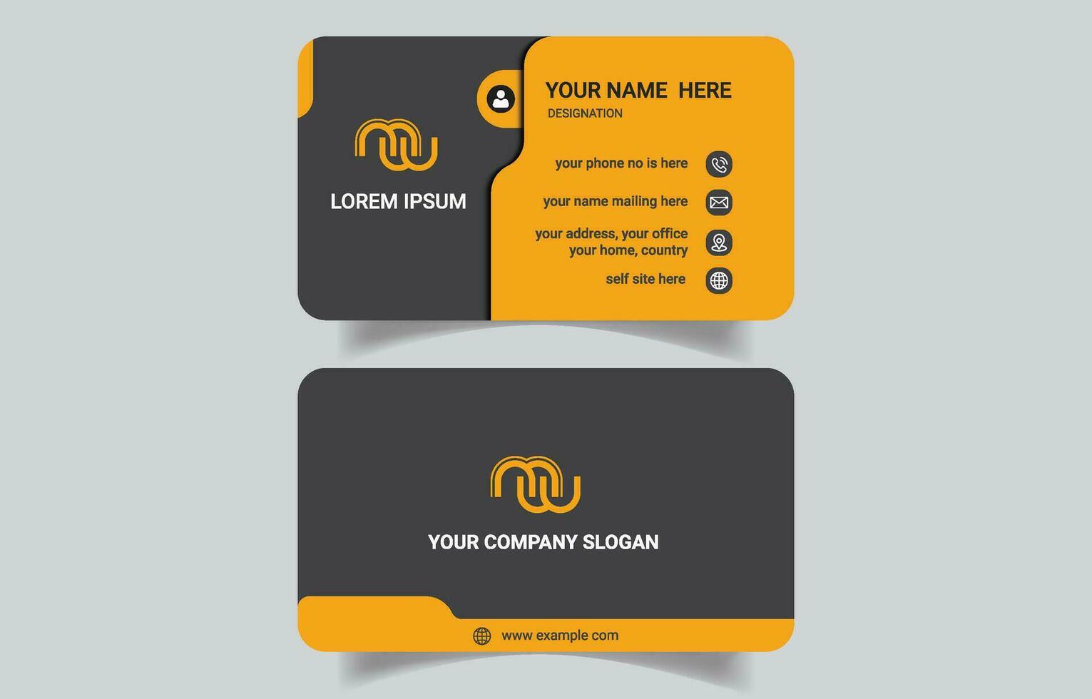 Modern luxury creative business card template vector