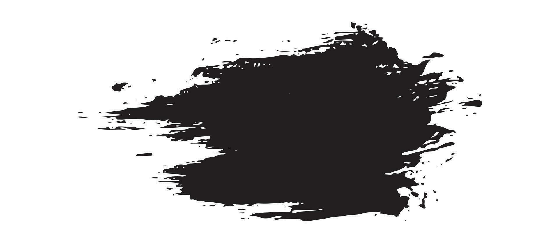 Distressed brush stroke texture banner vector
