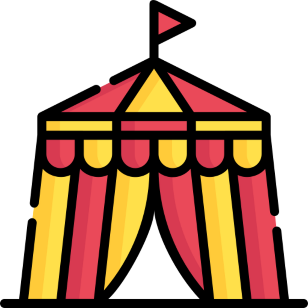 circus tent icon design png