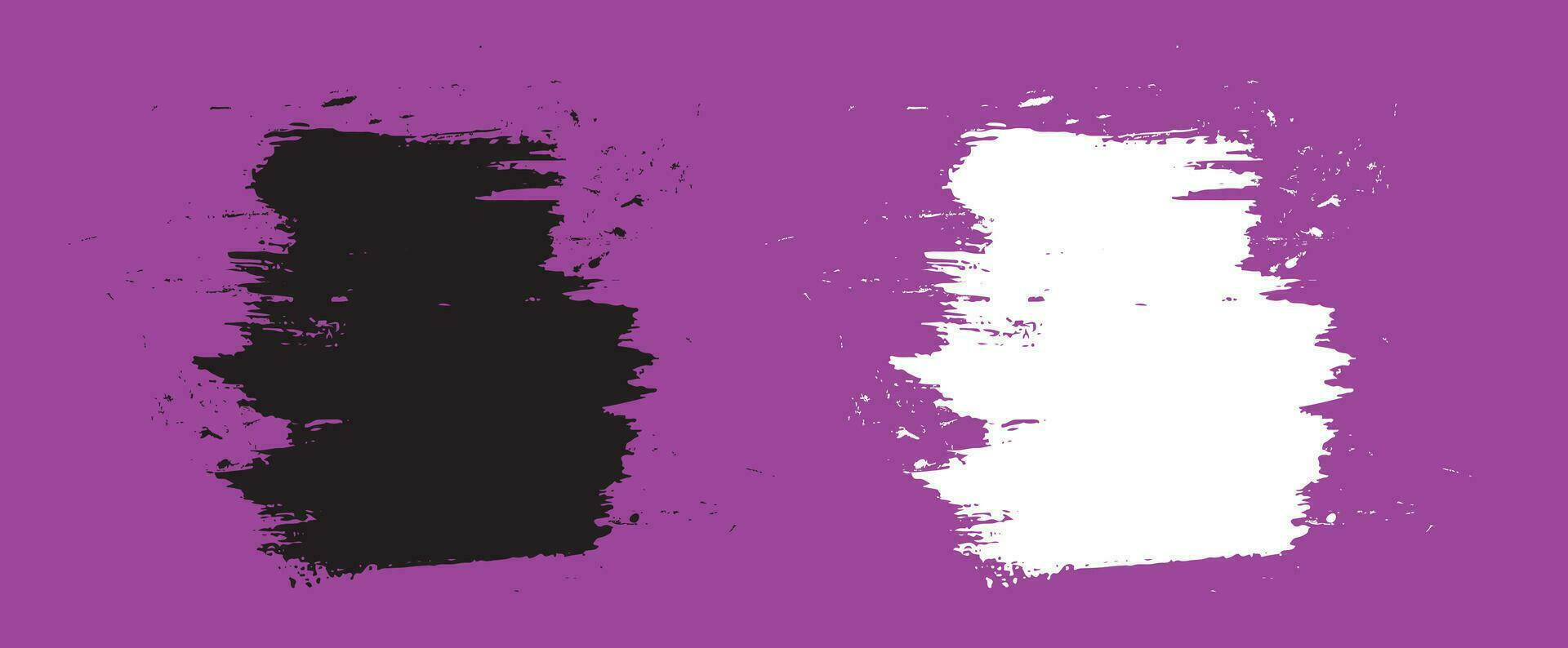 Smear ink vector brush stroke set