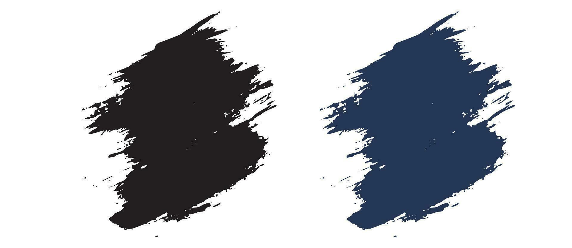 Different brush stroke splatter collection vector