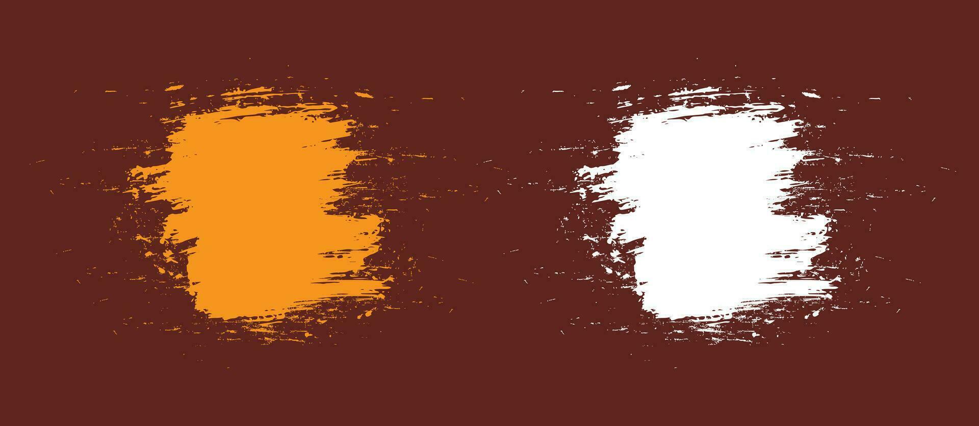 Set of vector grunge splatter brush background