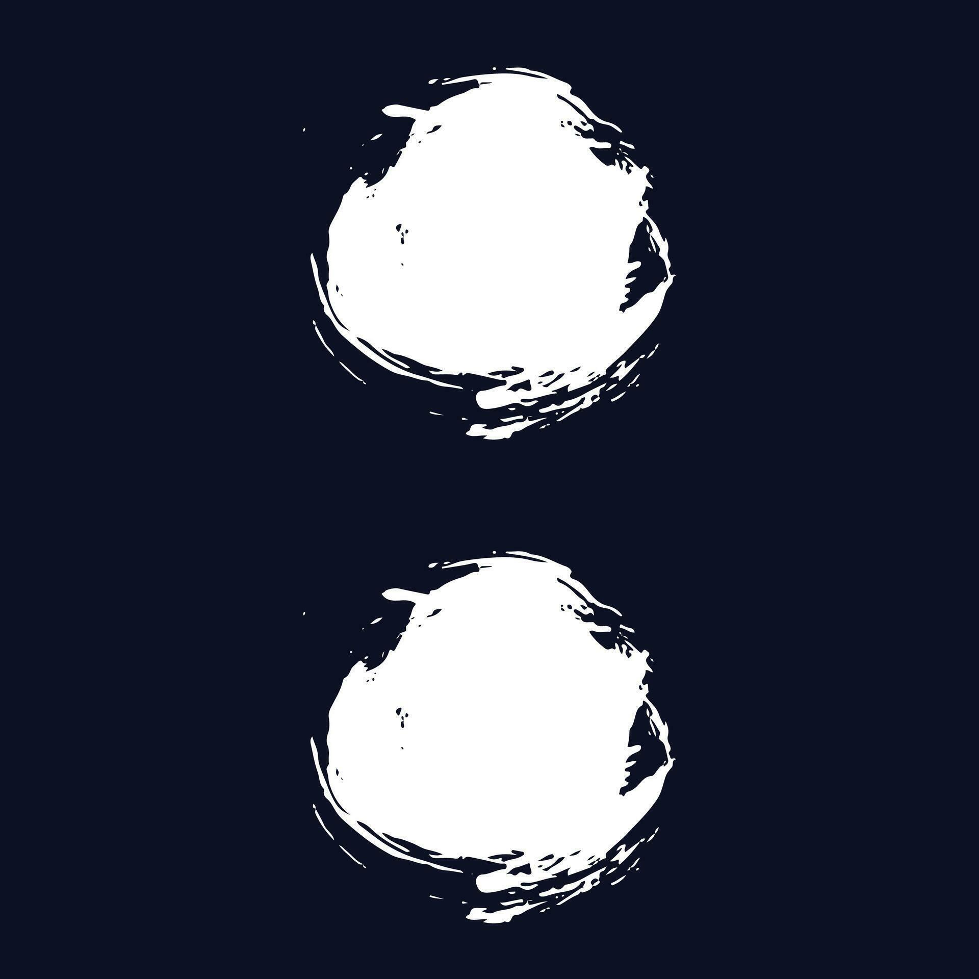 Grungy round brush stroke set 32505168 Vector Art at Vecteezy