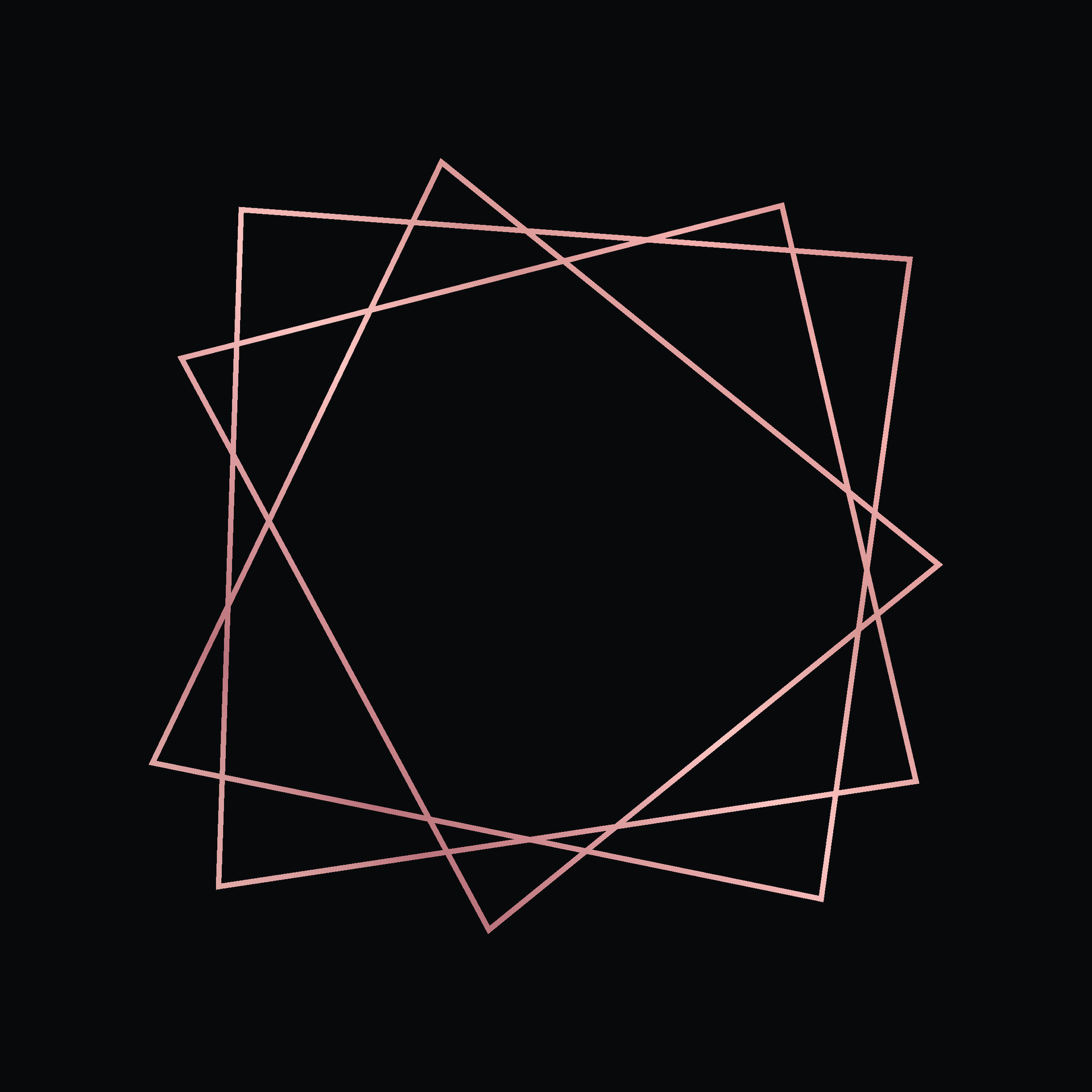 Rose gold geometric polygonal frame 32505210 Vector Art at Vecteezy