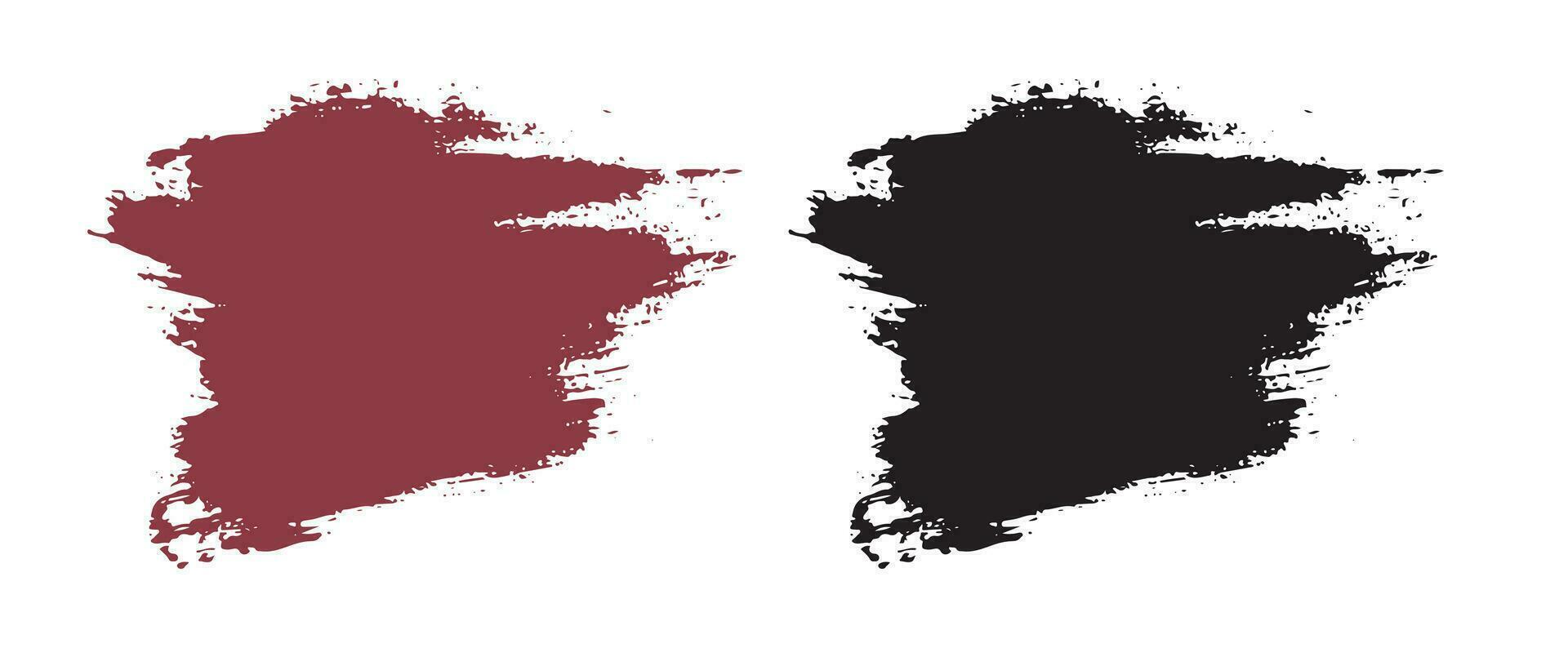 Dirty artistic paint brush stroke element vector