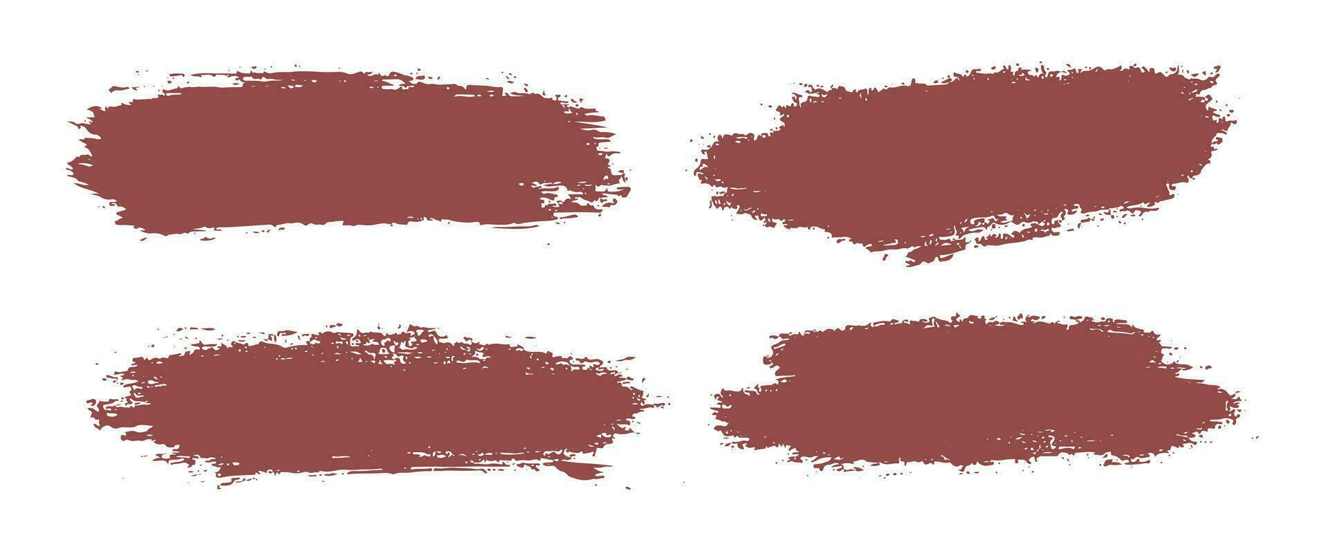 Bundle of paint ink brush stroke vector