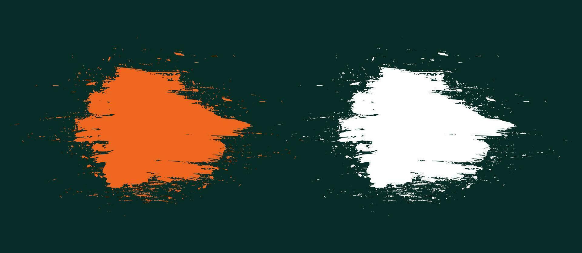 Hand painted ink brush design vector