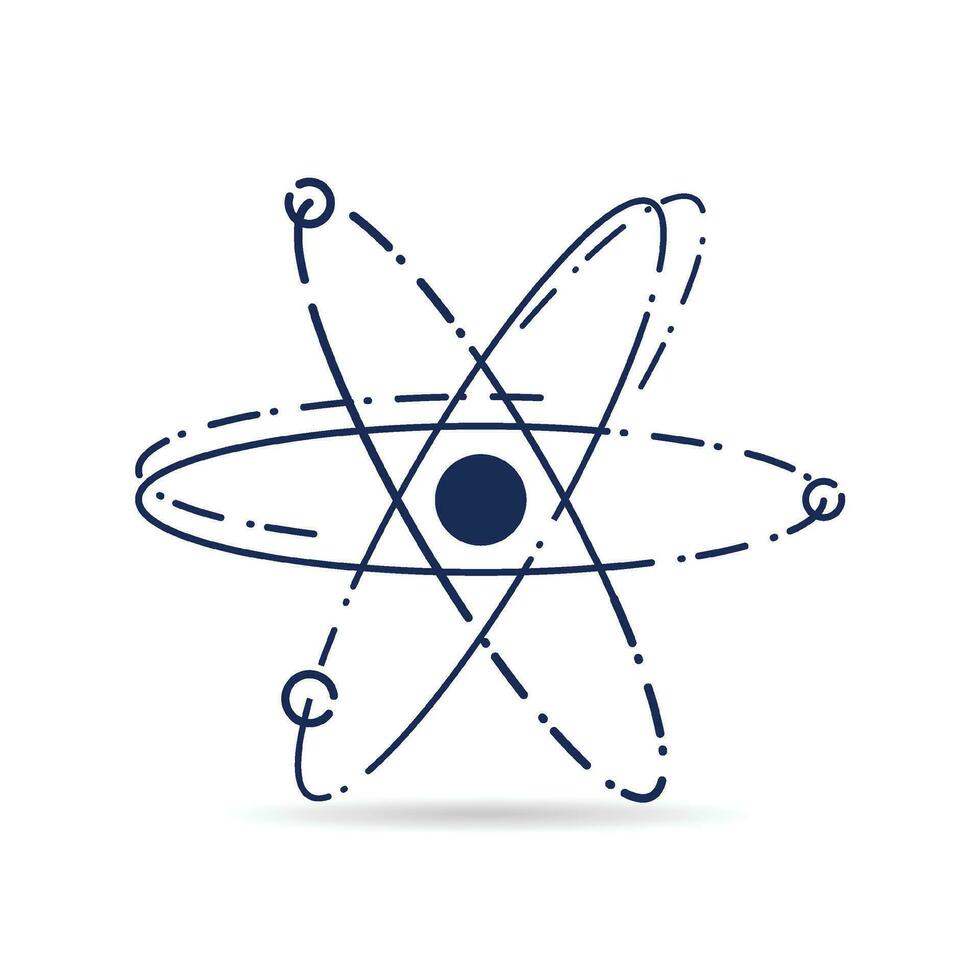 Atom icon design. Vector illustration