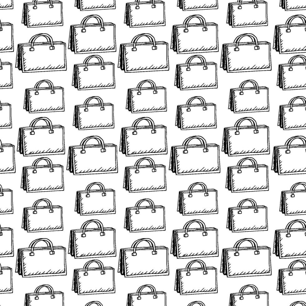 File Computer Digital Document Vector Seamless Pattern Line Illustration