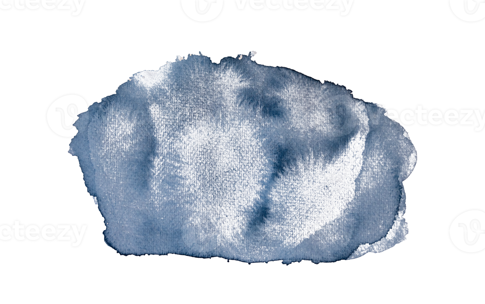 Navy blue watercolor stains, Hand painted on watercolor paper texture, Watercolor background artistic element for templates invitation card design png