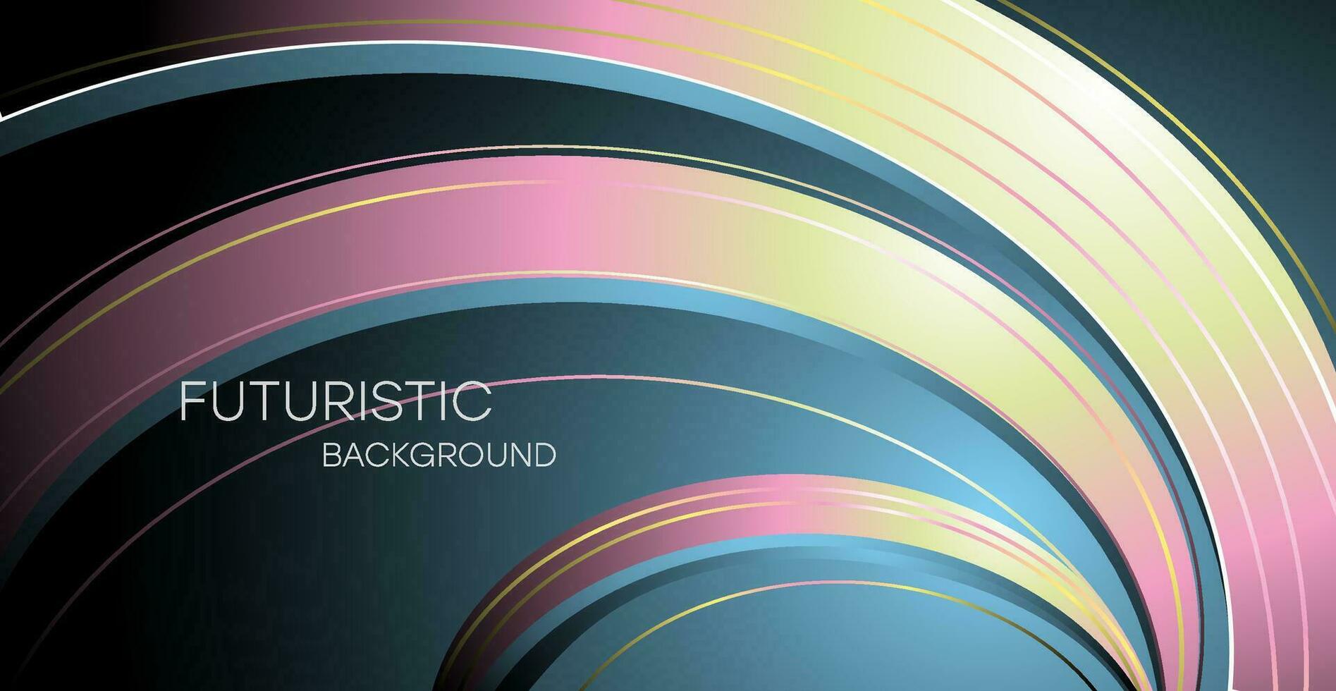 Abstract background with dynamic curved lines. Bright gradient background, template for congratulations, cards, etc. vector