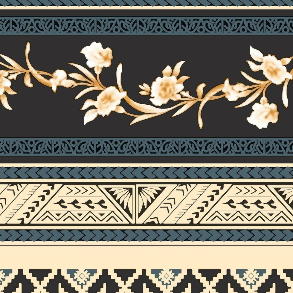 floral abstract pattern suitable for textile and printing needs vector
