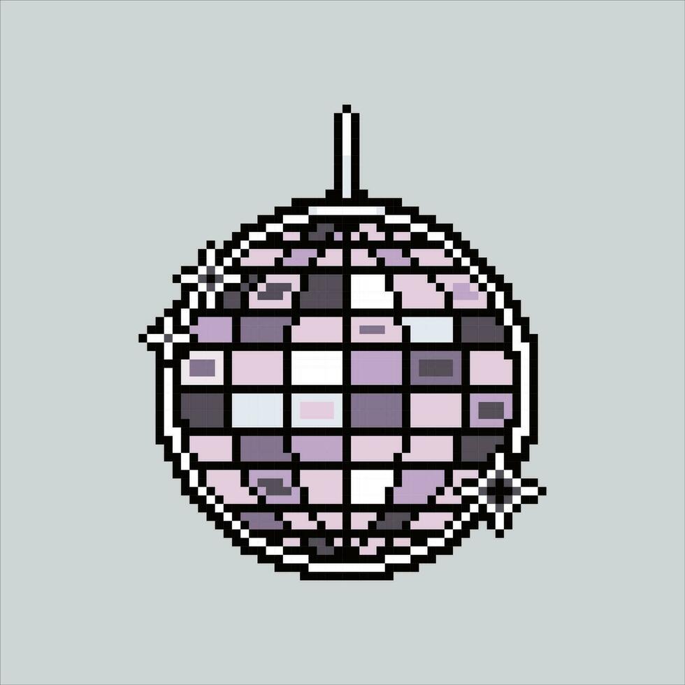 Pixel art illustration disco lamp. Pixelated disco party. disco party lamp icon pixelated for the pixel art game and icon for website and video game. old school retro. vector