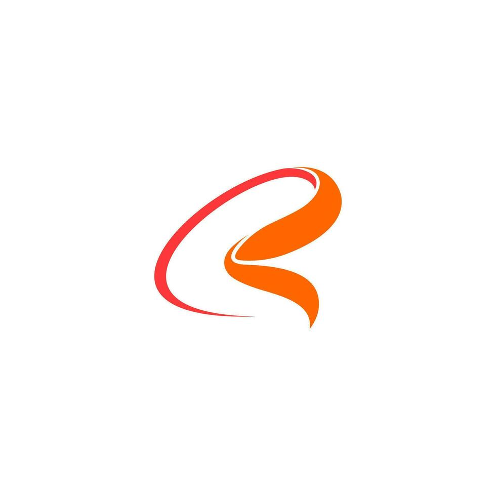 initial R design logo vector