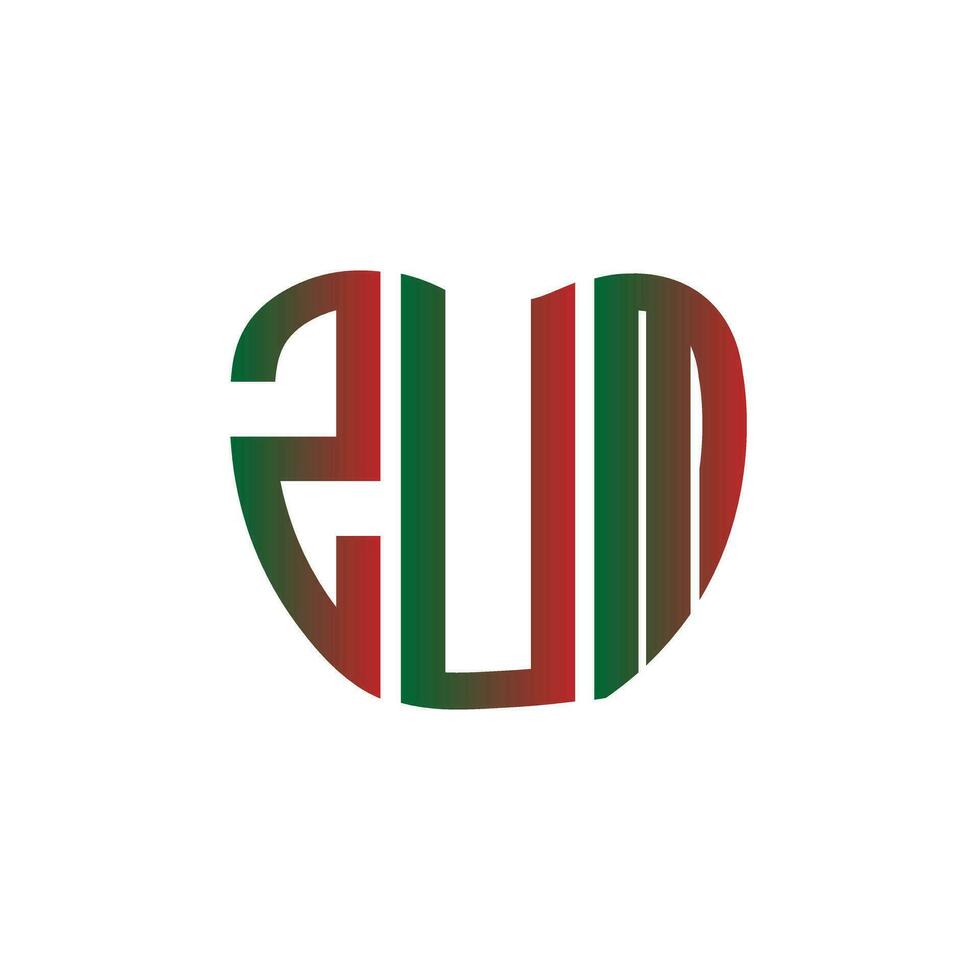 ZUM letter logo creative design. ZUM unique design. vector
