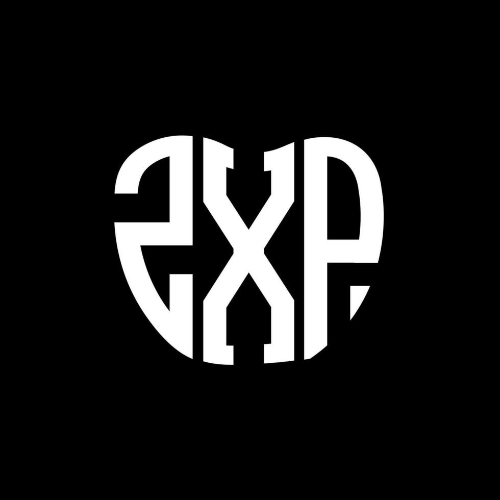 zxp letra logo creativo diseño. zxp único diseño. vector