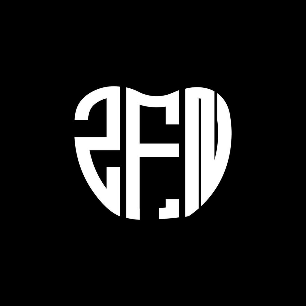 zfn letra logo creativo diseño. zfn único diseño. vector