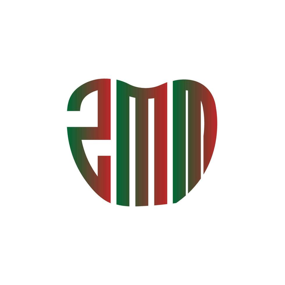 ZMM letter logo creative design. ZMM unique design. vector