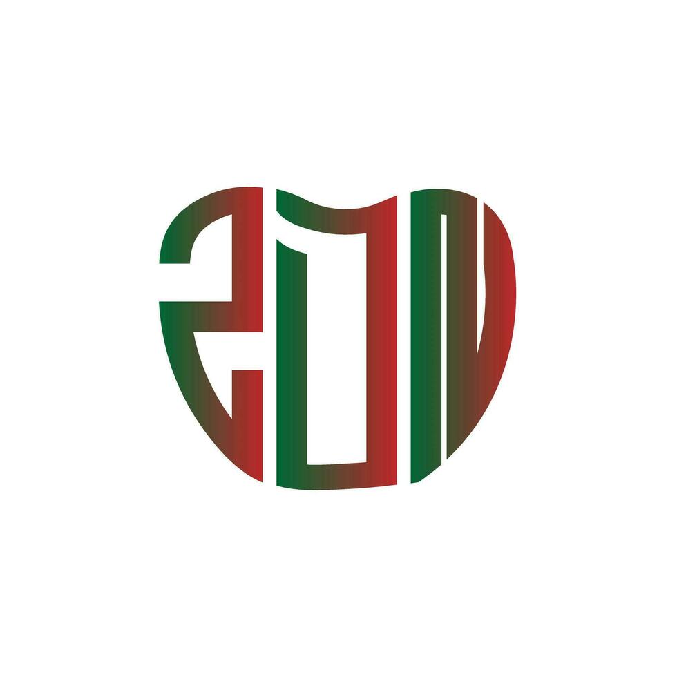 ZDN letter logo creative design. ZDN unique design. vector