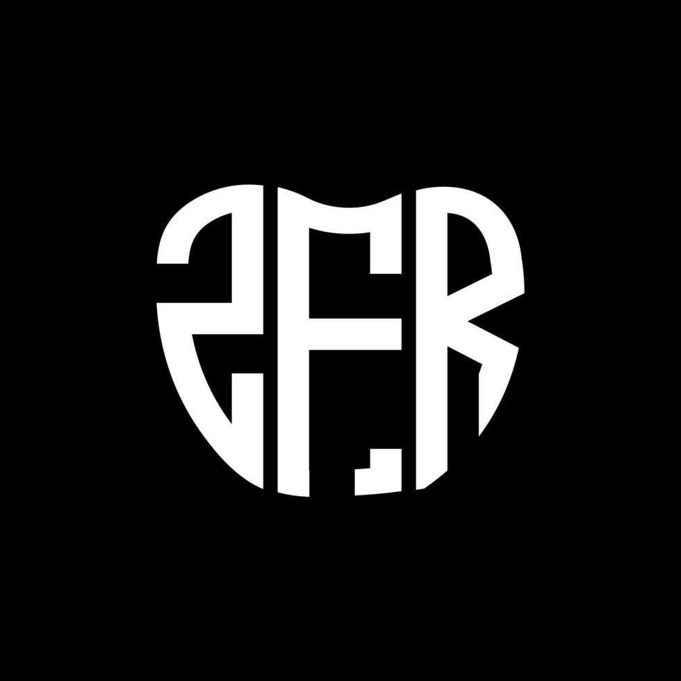 ZFR letter logo creative design. ZFR unique design. vector