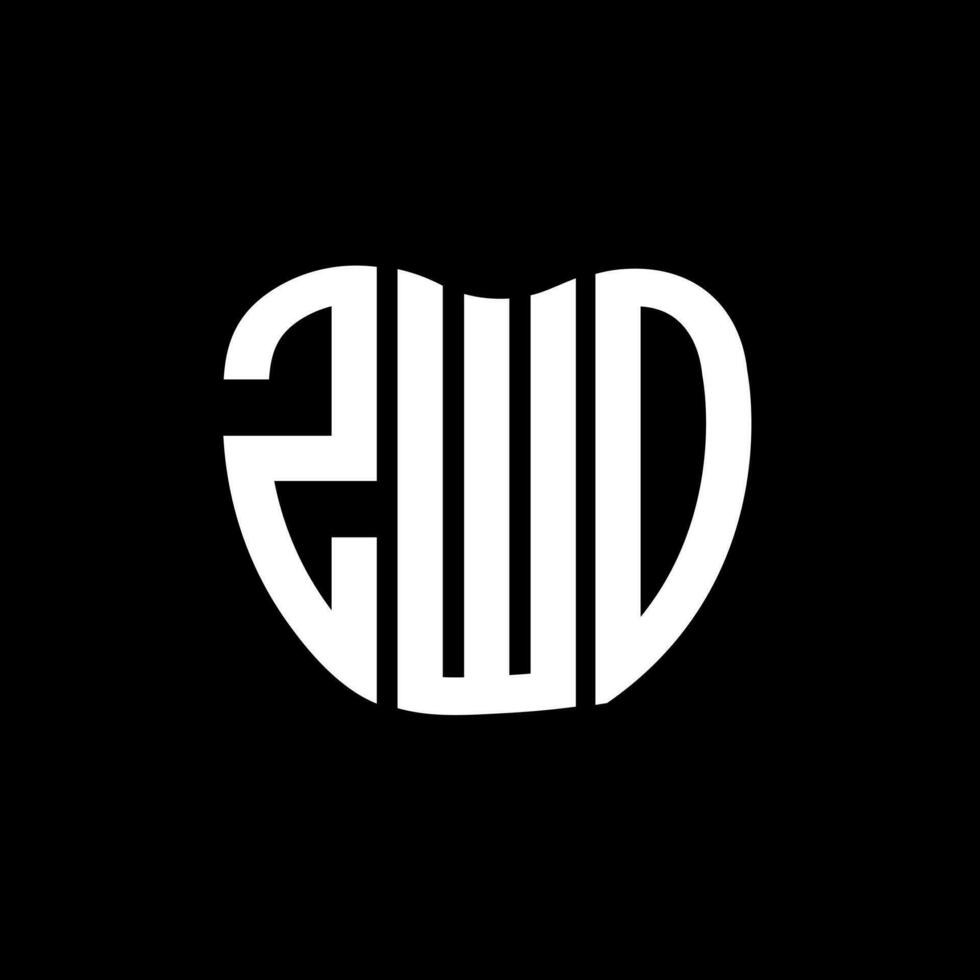 ZWO letter logo creative design. ZWO unique design. vector