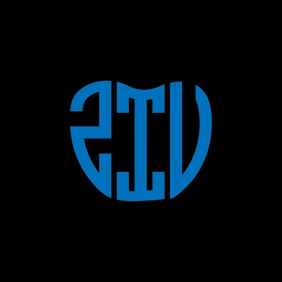 ZIU letter logo creative design. ZIU unique design. vector