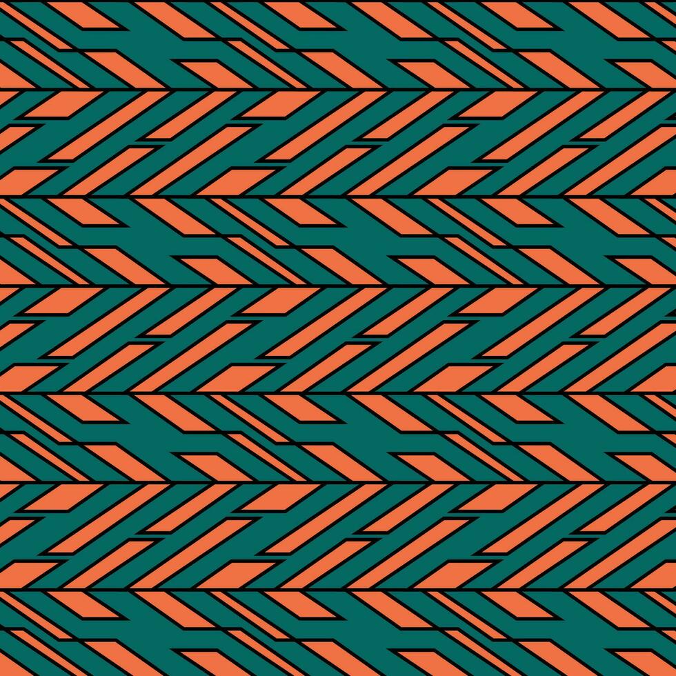 background illusion ornament braid repetition lines vector abstract wallpaper wrapping geometry green orange mosaic design textiles trendy top view print pattern tile art Christmas tree acute repeat