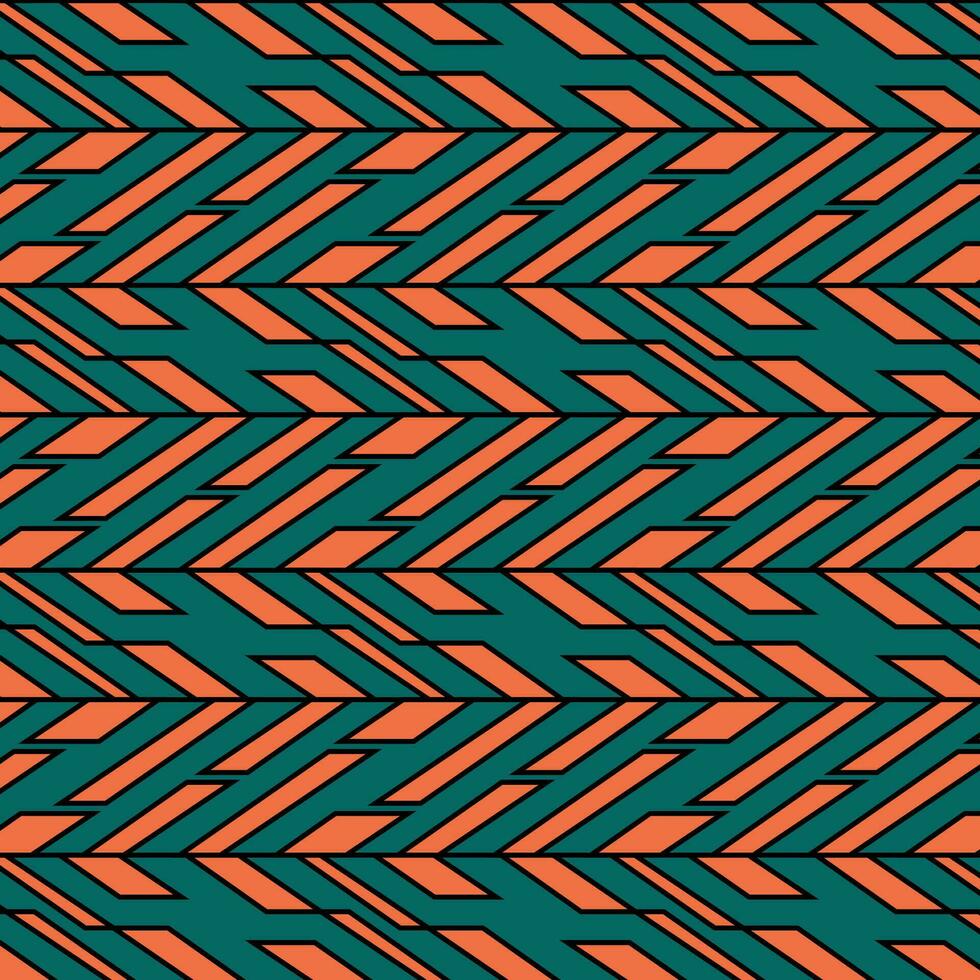 antecedentes espejismo ornamento trenza repetición líneas vector resumen fondo de pantalla envase geometría verde naranja mosaico diseño textiles de moda parte superior ver impresión modelo loseta Arte Navidad árbol agudo repetir