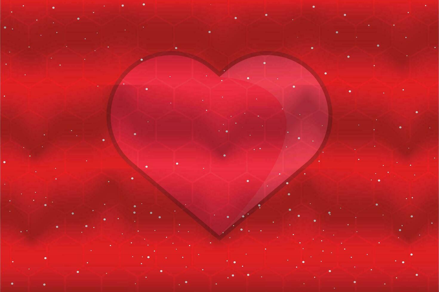 Valentines Day Red Hearts vector