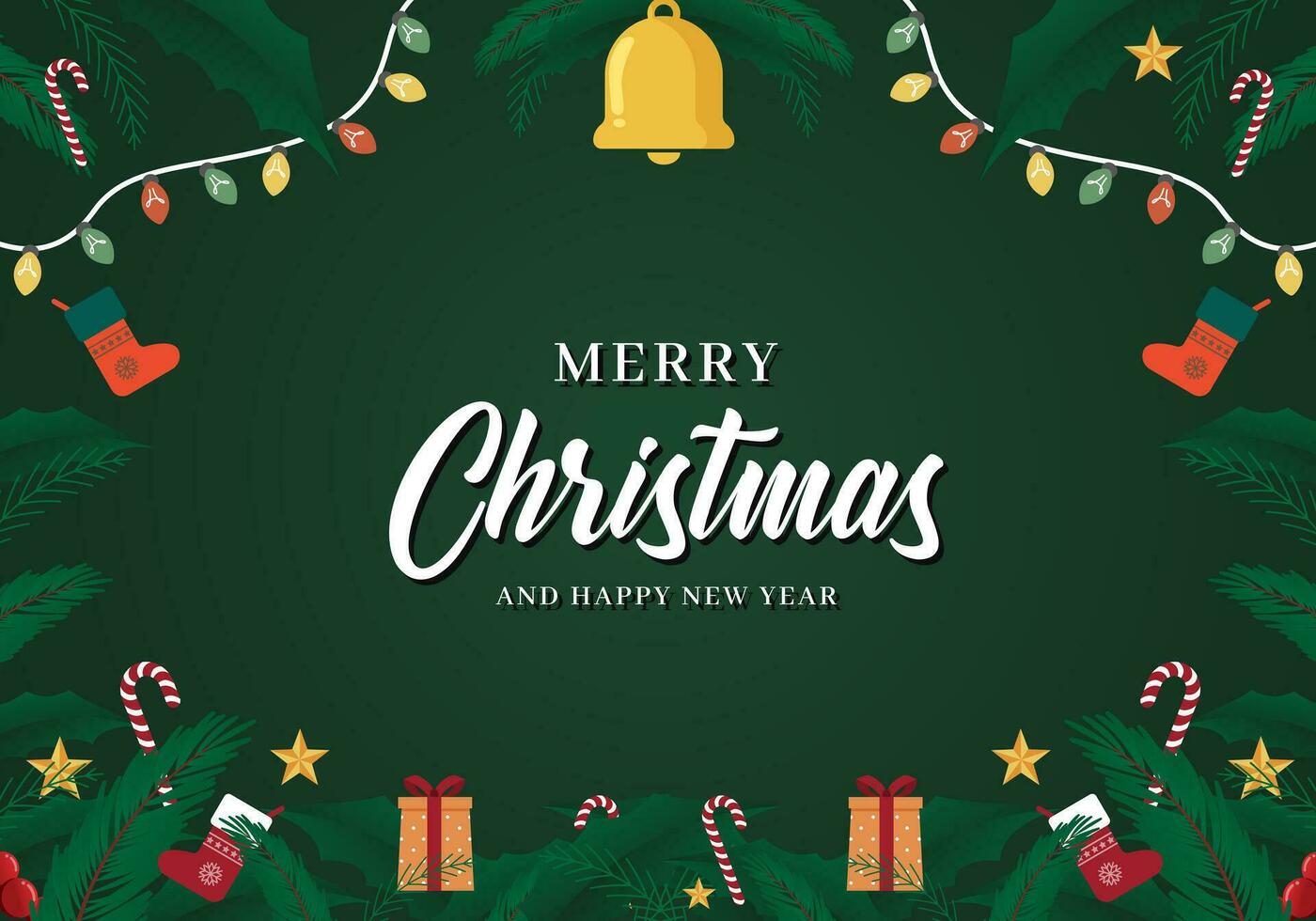 Vector flat design Christmas background