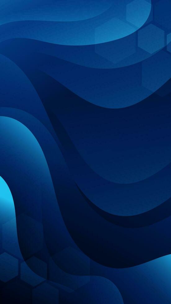 Abstract background dark blue color with wavy lines and gradients is a versatile asset suitable for various design projects such as websites, presentations, print materials, social media posts vector