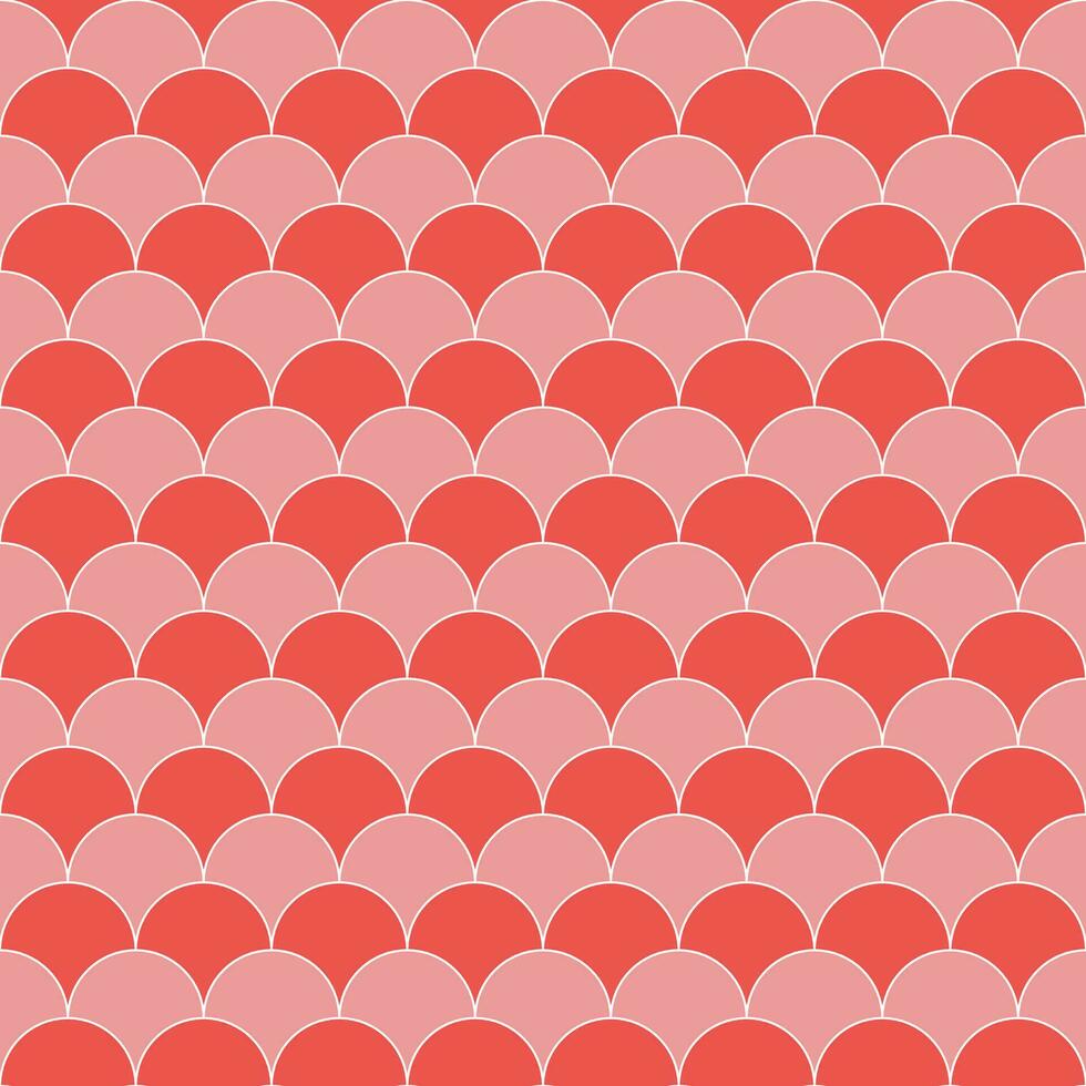 Red fish scales pattern. fish scales pattern. fish scales seamless pattern. Decorative elements, clothing, paper wrapping, bathroom tiles, wall tiles, backdrop, background. vector