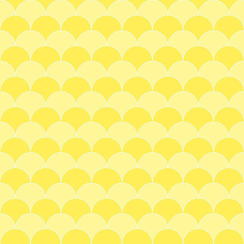 Yellow fish scales pattern. fish scales pattern. fish scales seamless pattern. Decorative elements, clothing, paper wrapping, bathroom tiles, wall tiles, backdrop, background. vector