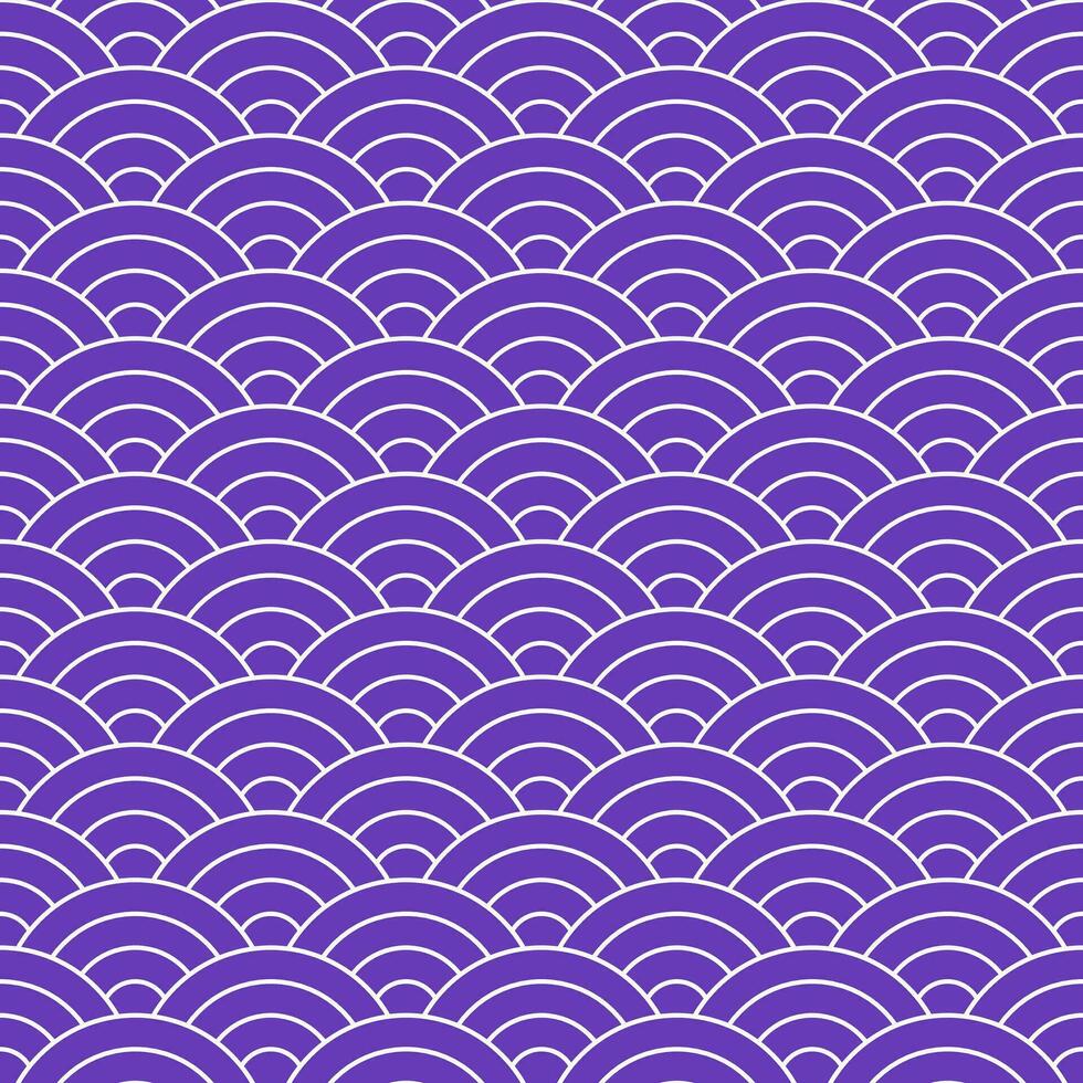 Purple Japanese wave pattern background. Japanese seamless pattern vector. Waves background illustration. for clothing, wrapping paper, backdrop, background, gift card. vector