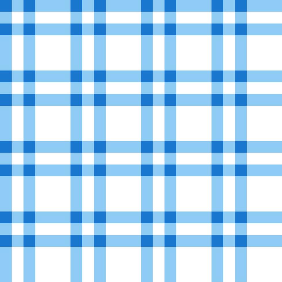 Blue plaid pattern. plaid pattern background. plaid background. Seamless pattern. for backdrop, decoration, gift wrapping, gingham tablecloth, blanket, tartan. vector