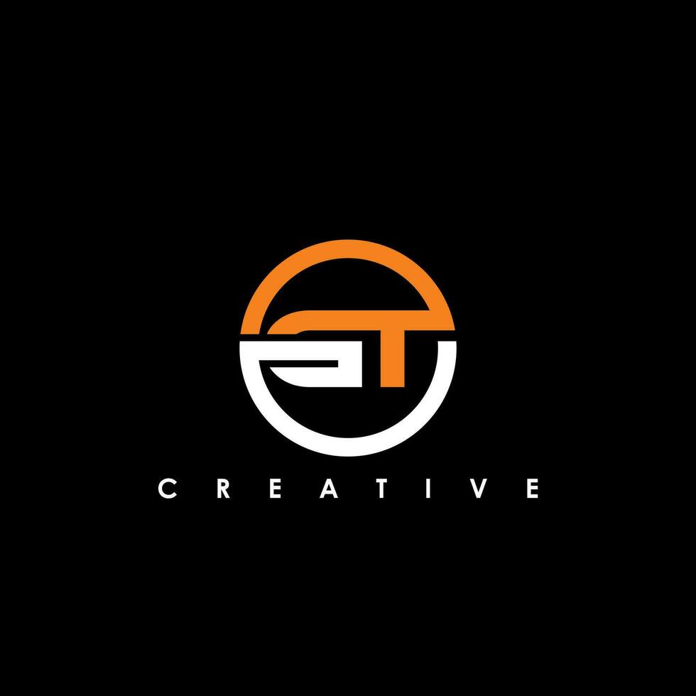 GT  Letter Initial Logo Design Template Vector Illustration