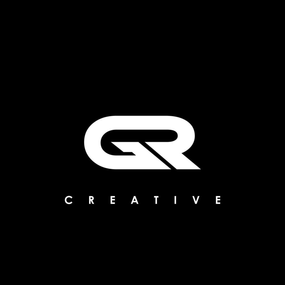 GR  Letter Initial Logo Design Template Vector Illustration