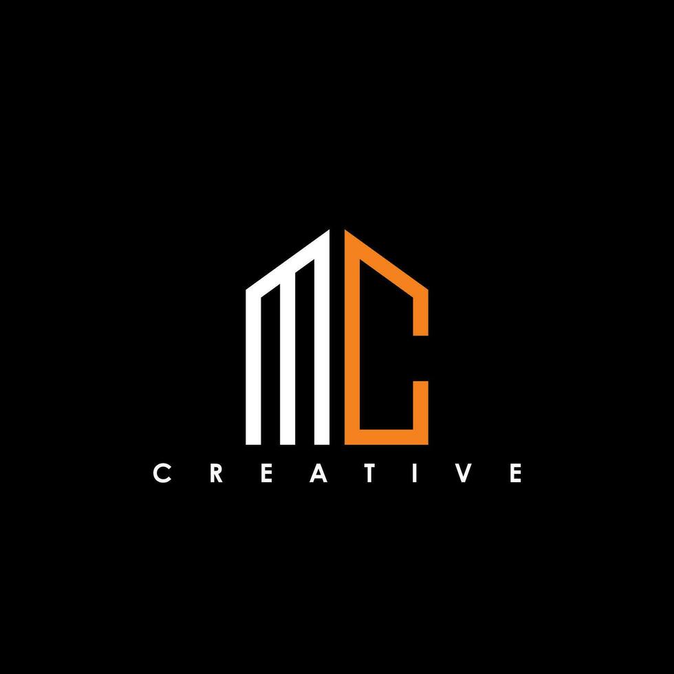 MC  Letter Initial Logo Design Template Vector Illustration