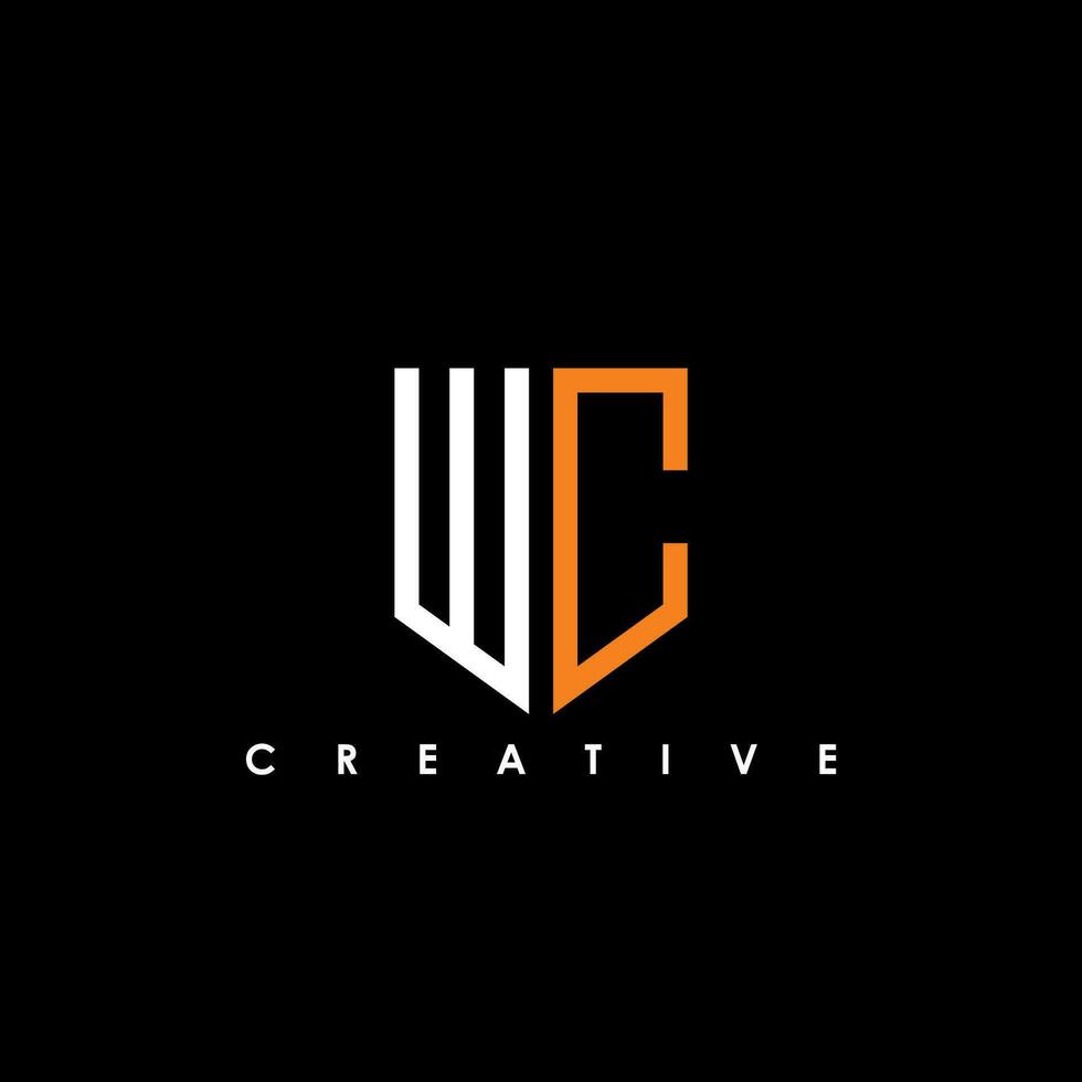WC  Letter Initial Logo Design Template Vector Illustration