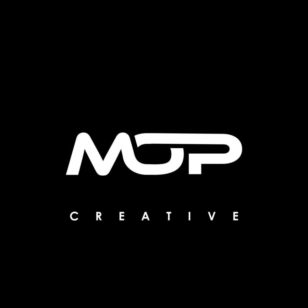 MOP  Letter Initial Logo Design Template Vector Illustration